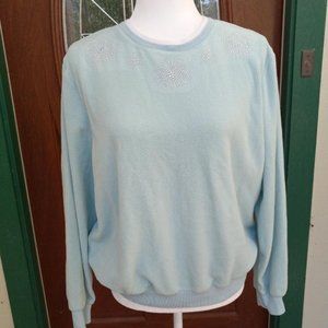Alfred Dunner Mint Green Pullover Size S